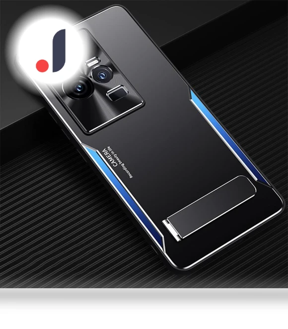 TPU+Aluminium Alloy Cell Phone Shell Cover with Kickstand — Phone Accessories, Smartwatch 2025