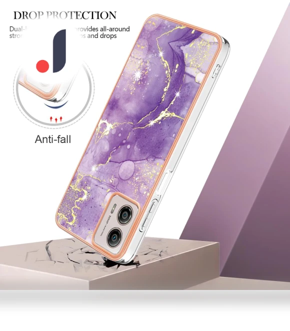 TPU Case with IMD Marble Pattern Electroplated Back Cover — Basic Cases, Smartwatch 2025
