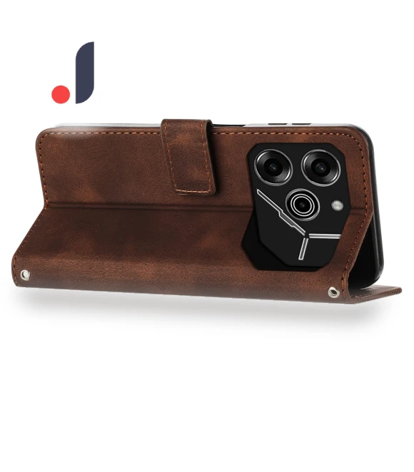 Triangle Imprinted PU Leather Wallet Smartphone Cover — Phone Accessories, Smartwatch 2025