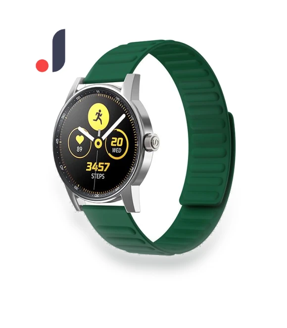 Universal Flexible Silicone Magnetic Absorption Watchband Strap — Bands, Smartwatch 2025