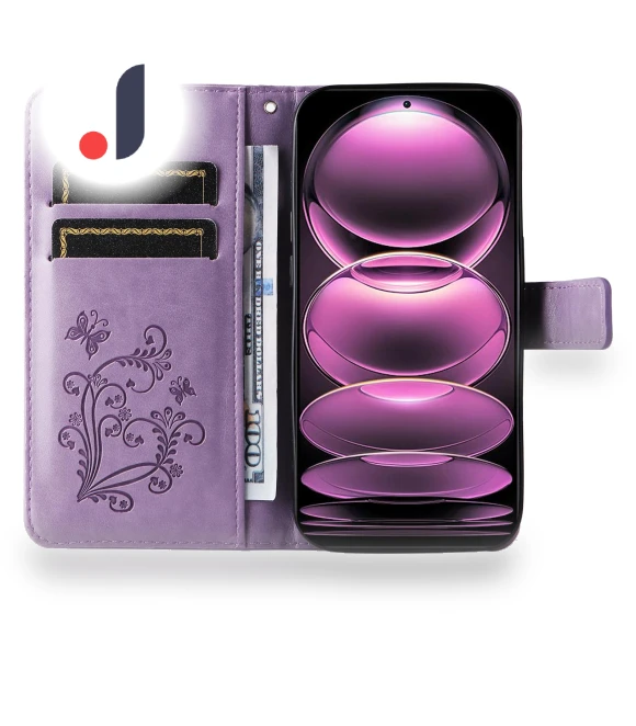 Wallet Case Floral Butterfly Imprinted Leather Phone Cover Stand — Basic Cases, Smartwatch 2025