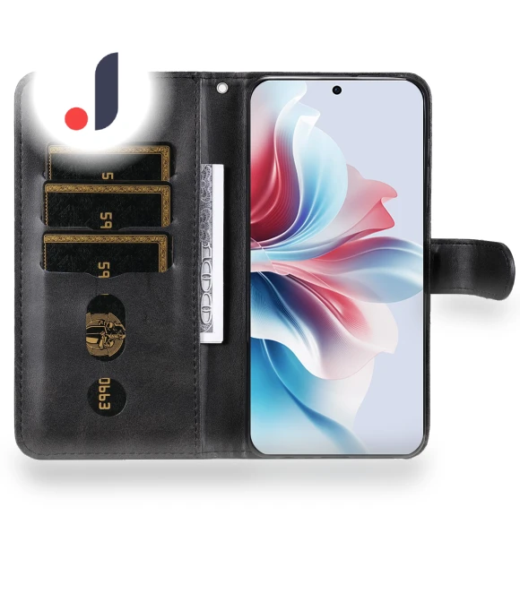 Zipper Pocket Calf Texture Leather Wallet Phone Cover — Basic Cases, Smartwatch 2025