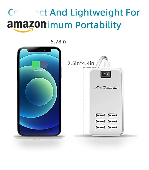 6 Ports USB Charger Hub — Chargers, Mini Butterballe
