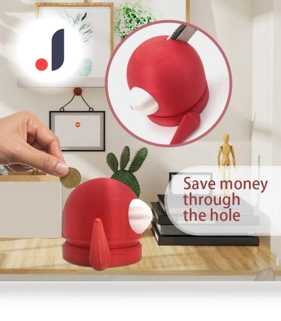Cartoonish Red Robot Piggy Bank — Savings & Piggy Banks, HomeSweet