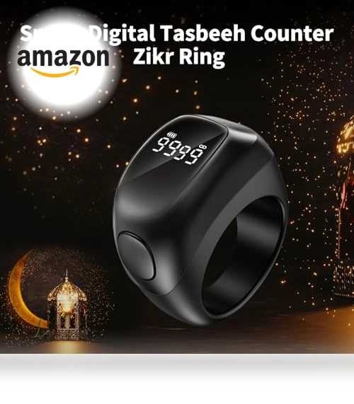 Digital Tasbeeh Counter Ring — Smart Rings, OUD Bukhoor