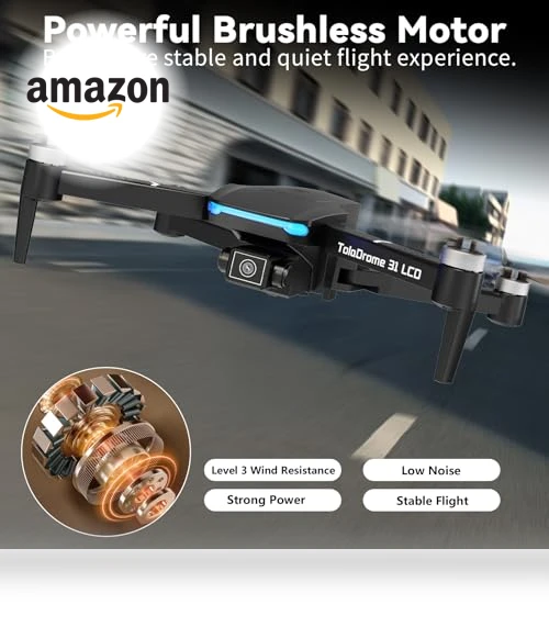 Foldable RC Drone with LCD Screen — Drones, Toladrone