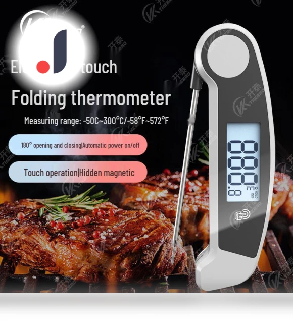 Folding Smart Thermometer for BBQ and Baking — Instant-Read, Discount Domain