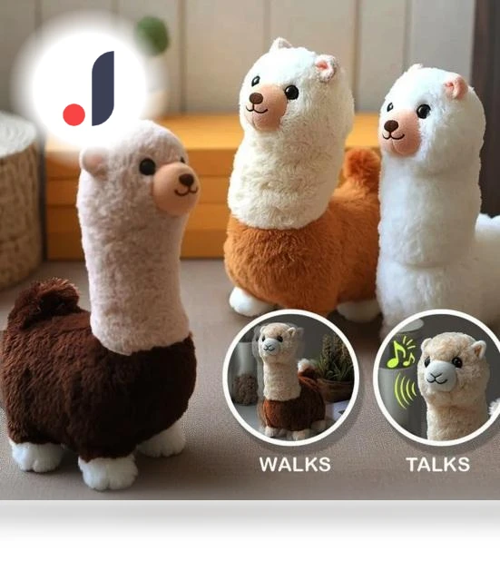 Interactive Robotic Alpaca Plush Toy — Interactive, ModeMix