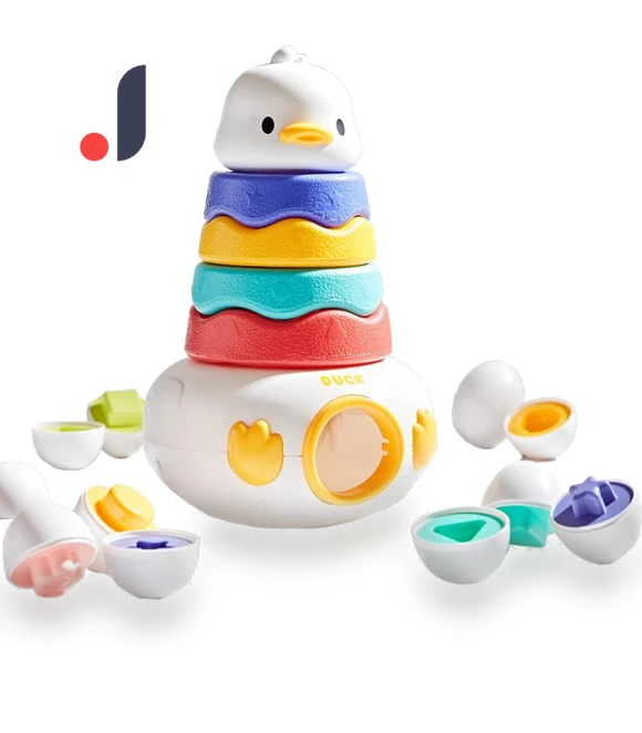 Montessori Sensory Sorting Toy — Shape Sorter & Stacking Games, Toys-Glory Fourall