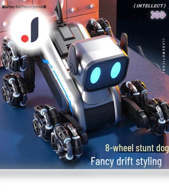Remote Control Stunt Dog Robot — Interactive Figures & Robots, Toys Space