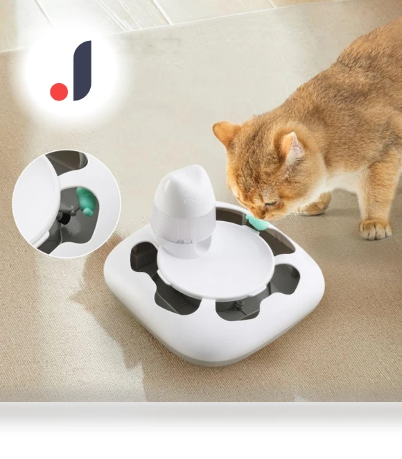 Roller Track Cat Teasing Toys Electric Automatic Pet Feeder — Cat Playthings, Sntyjrmr