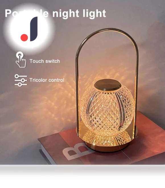Scandinavian Crystal Table Lamp — Desk & Table Lighting, Fujmhyk