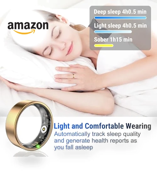 Sleep Monitoring Fitness Tracker Ring — Smart Rings, YULUCKGO