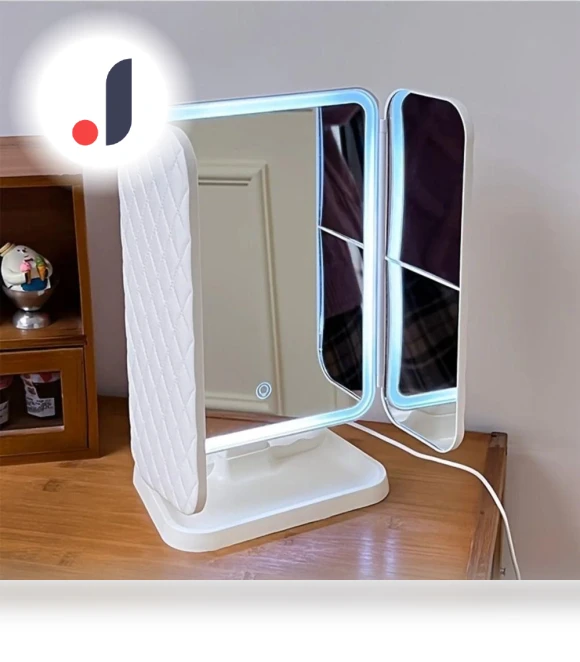 Smart Mirror with 3X/2X/1X Magnification — Handheld, zhizhan