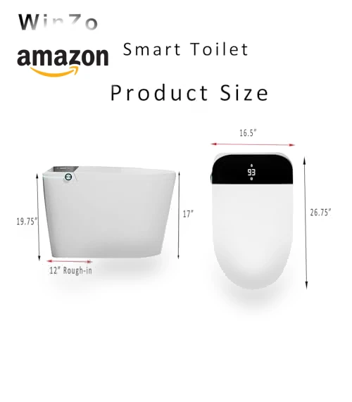 Smart Toilet with Heated Seat and Bidet — Bathroom Essentials, WinZo