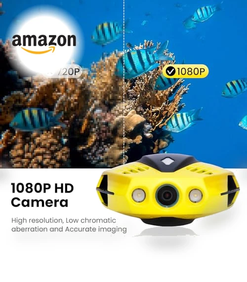 Underwater Drone with Camera — Action Cameras, Chasing