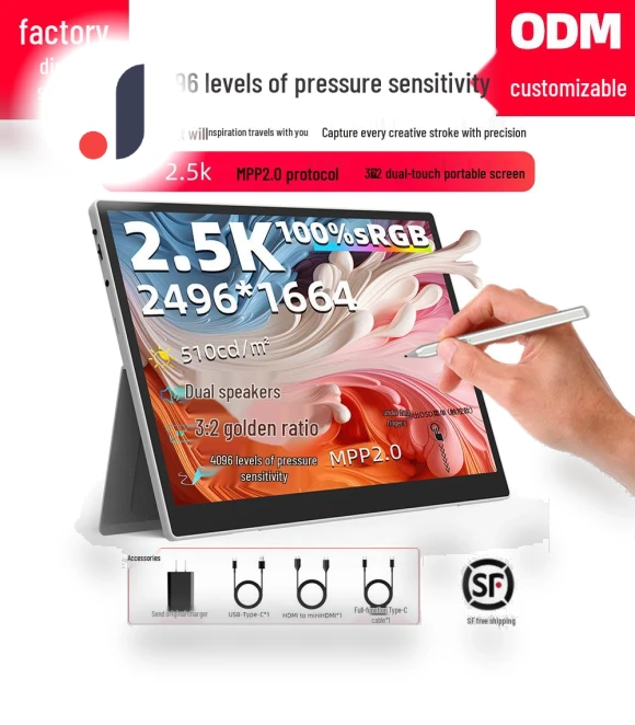 15" 2.5K Dual Touch Graphic Monitor — Display Solutions, ElectroCN