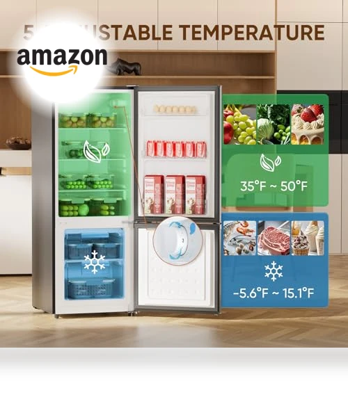 7.1 Cu.Ft Refrigerator with Bottom Freezer — Mini Fridges, Upstreman