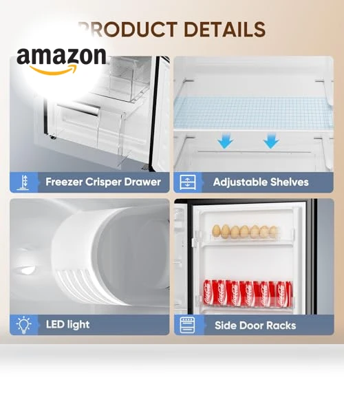 7.1 Cu.Ft Refrigerator with Bottom Freezer — Mini Fridges, Upstreman