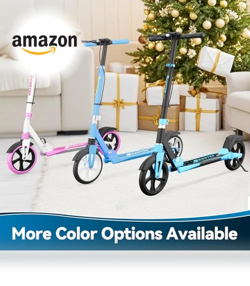 Foldable Scooter with Disc Brake & Dual Shock Absorbers — Push Scooters, MEE GOO