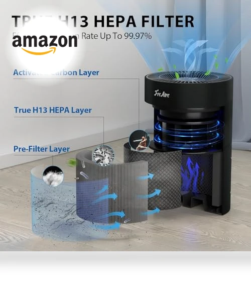 HEPA Air Purifier with RGB Lights — Activated Carbon Air Purifiers, FreAire