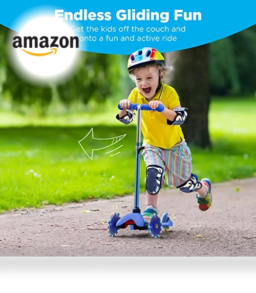 Kids Mini Kick Scooter with Light-Up Wheels — Electric Vehicles, Best Choice Products