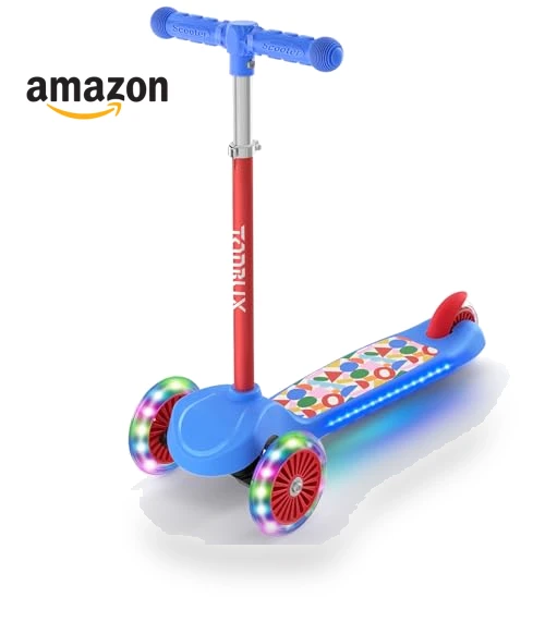 Kids Scooter with Light-Up Deck and Wheels — Push Scooters, TONBUX