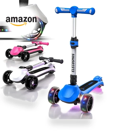 Light Up 3-Wheeled Scooter — Electric Vehicles, ELECOSMOS