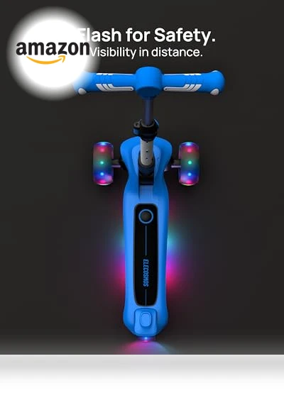 Light Up 3-Wheeled Scooter — Electric Vehicles, ELECOSMOS