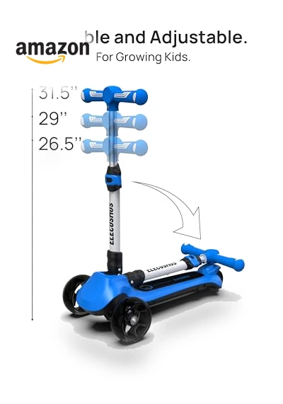 Light Up 3-Wheeled Scooter — Electric Vehicles, ELECOSMOS