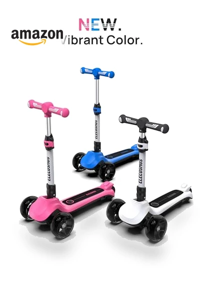Light Up 3-Wheeled Scooter — Electric Vehicles, ELECOSMOS