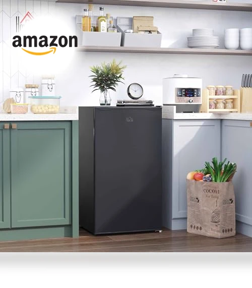Mini Fridge with Freezer — Mini Fridges, HOMCOM