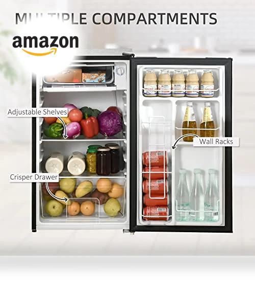 Mini Fridge with Freezer — Mini Fridges, HOMCOM