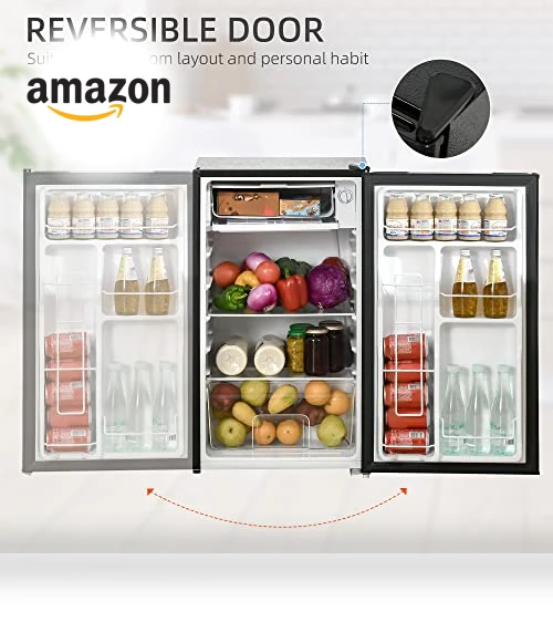 Mini Fridge with Freezer — Mini Fridges, HOMCOM