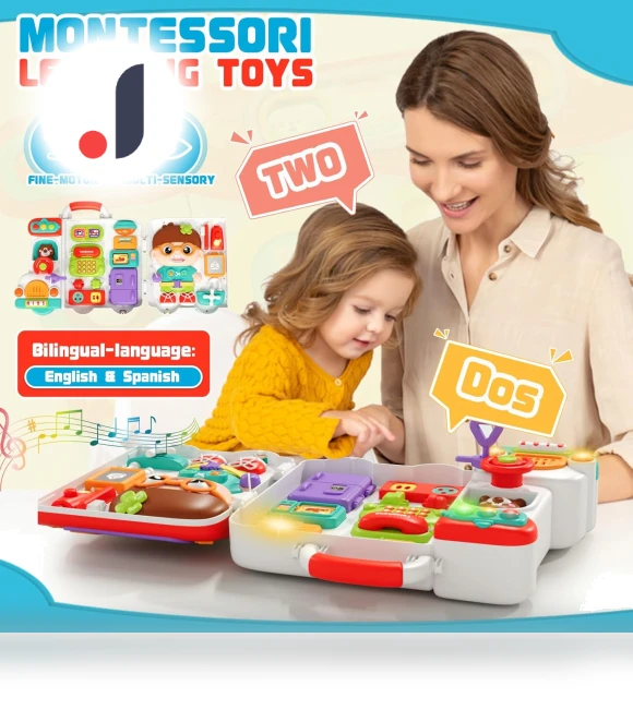 Montessori Busy Board with Music & Light Switches — Infant & Early Childhood Playthings, Homeware Essentials