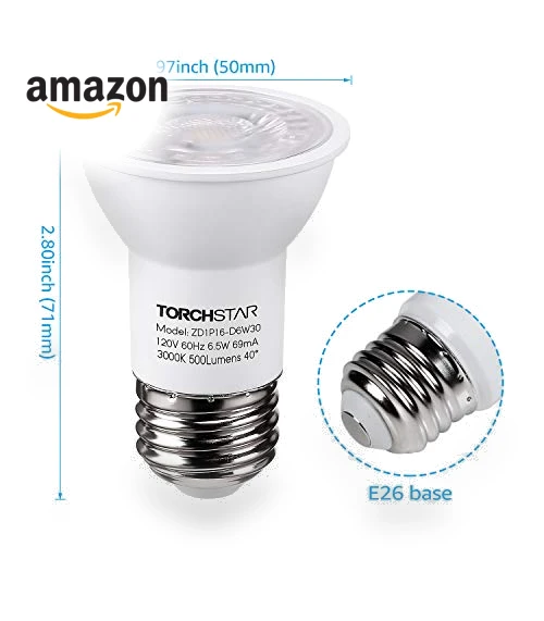 PAR16 LED Bulb — Incandescent, TORCHSTAR