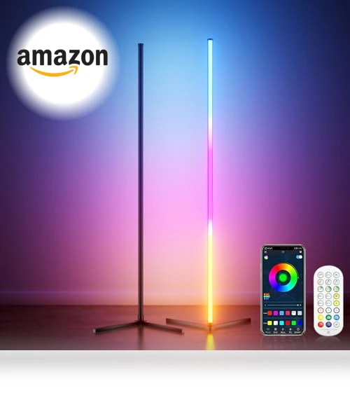 RGB Corner Floor Lamp — Standing Lights, JarryStart