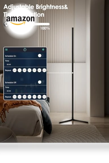 RGB Corner Floor Lamp — Standing Lights, JarryStart