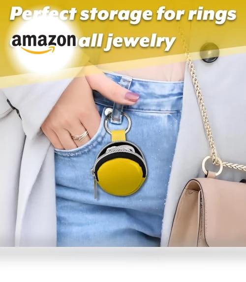 Ring Organizer Case with Keychain — Jewelry Storage Solutions, Homakover