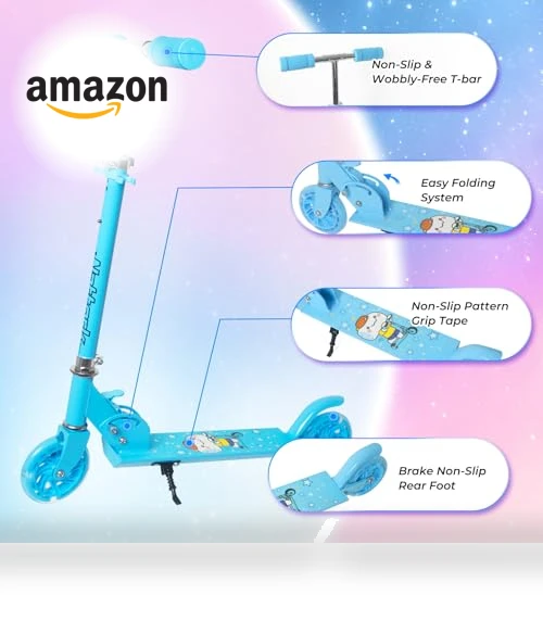Scooter for Kids with Light up Wheels — Push Scooters, Nattork