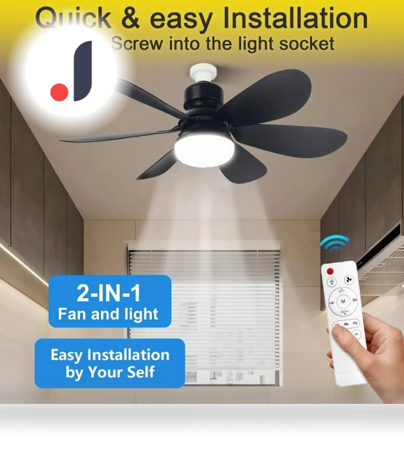 Smart Ceiling Fan with Light — Ceiling Fan Lighting Solutions, JR-Studio