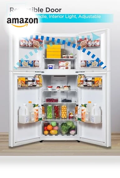 Top Mount Refrigerator with Freezer — Mini Fridges, BLACK+DECKER