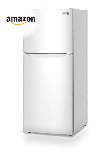 Top Mount Refrigerator with Freezer — Mini Fridges, BLACK+DECKER
