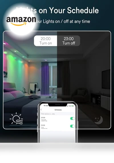 Ultra-Thin Wi-Fi LED Downlight RGBCW Color Changing Ceiling Light — Recessed Lighting, Ligency