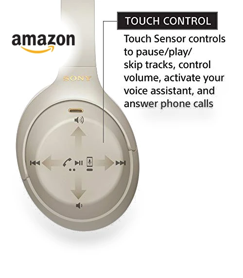 Wireless Premium Noise Canceling Overhead Headphones with Mic — Audio Gear, Sony