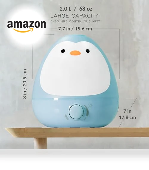 3-in-1 Cool Mist Humidifier with Essential Oil Diffuser + Nightlight — Air Moisturizers, Earnest Living