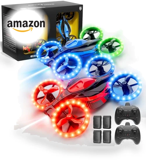 3in1 Battle Drone with LED Lights — Remote Control Aircraft, ARMEW