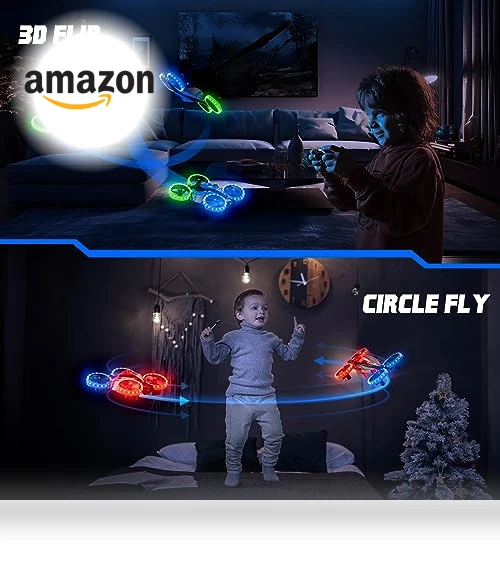 3in1 Battle Drone with LED Lights — Remote Control Aircraft, ARMEW
