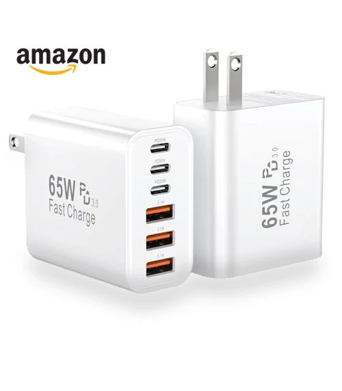 65W 6-Port USB C Fast Charging Block — Chargers, Shenzhen Xihuida Electronics Co., Ltd.