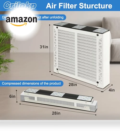 Air Filter 510 MERV 11 (2-Pack) — HVAC Filtration, Crilokp